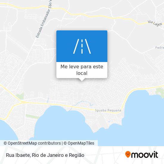 Rua Ibaete mapa