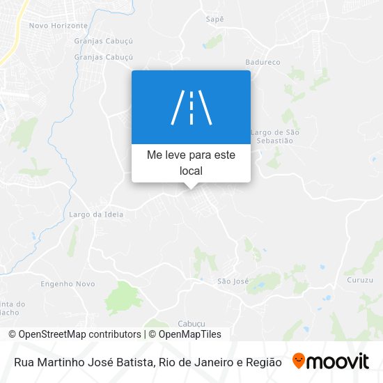 Rua Martinho José Batista mapa