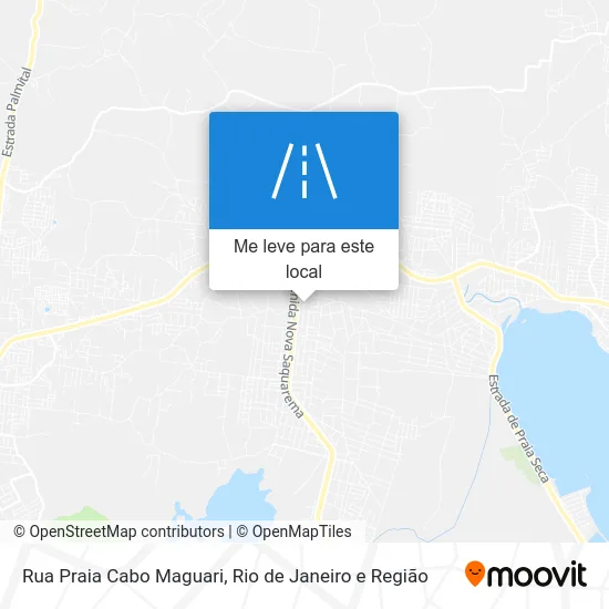 Rua Praia Cabo Maguari mapa