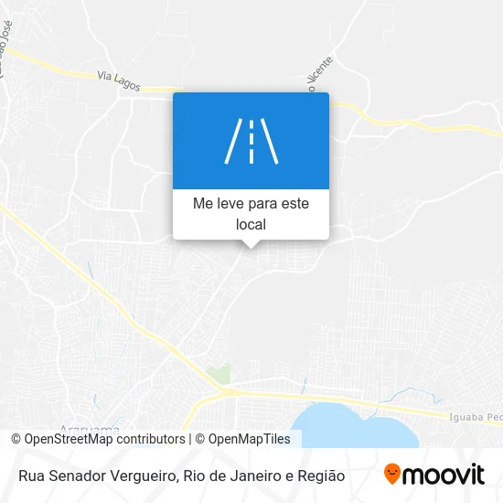 Rua Senador Vergueiro mapa