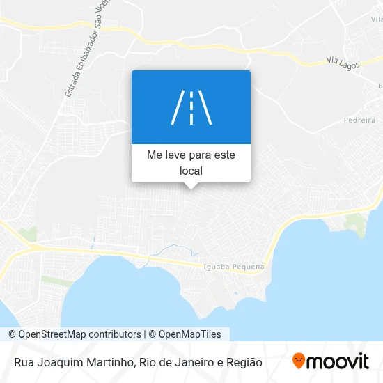Rua Joaquim Martinho mapa