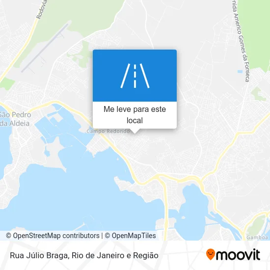 Rua Júlio Braga mapa