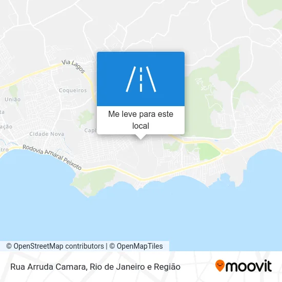Rua Arruda Camara mapa