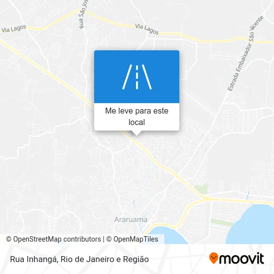 Rua Inhangá mapa
