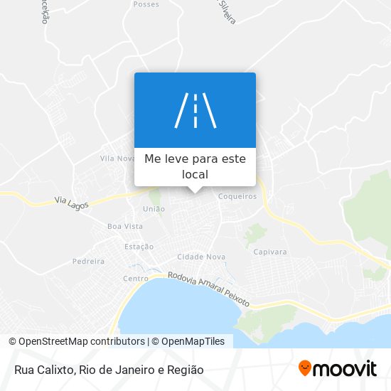 Rua Calixto mapa