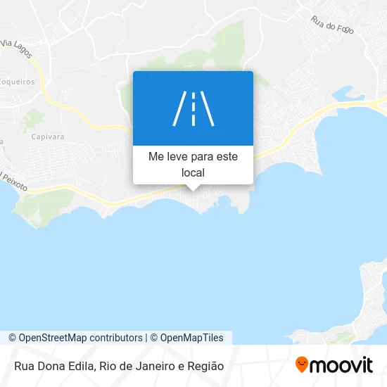 Rua Dona Edila mapa