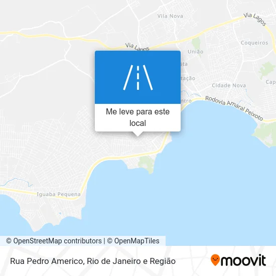 Rua Pedro Americo mapa