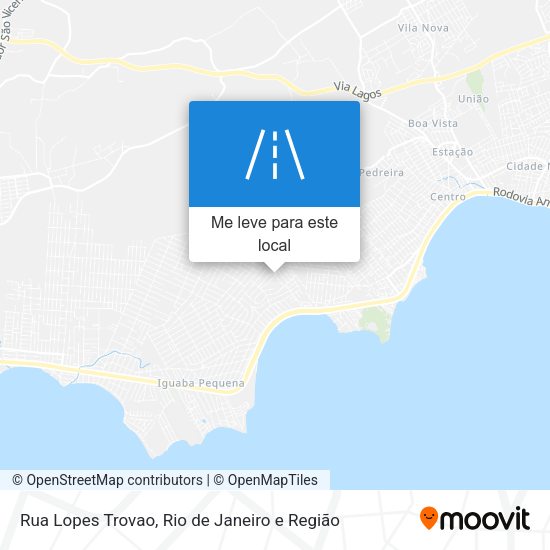 Rua Lopes Trovao mapa