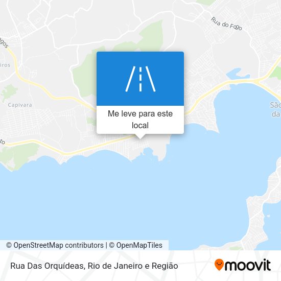 Rua Das Orquídeas mapa