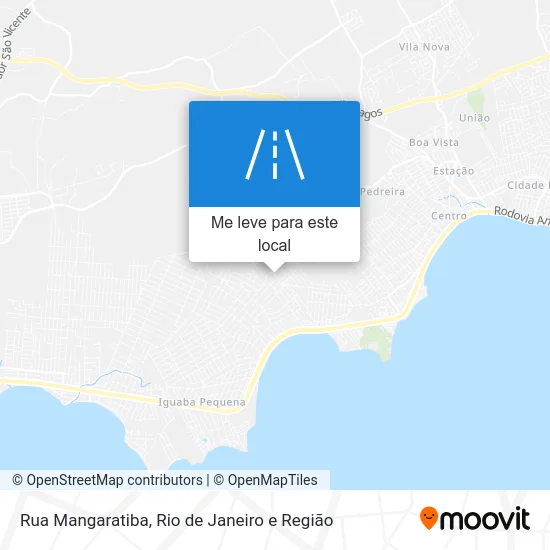 Rua Mangaratiba mapa