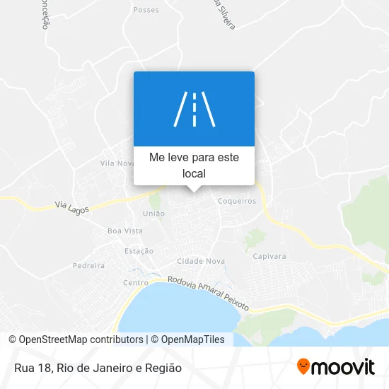 Rua 18 mapa