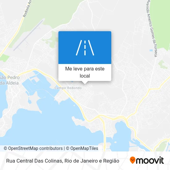 Rua Central Das Colinas mapa