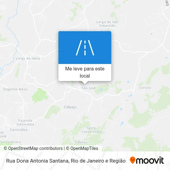 Rua Dona Antonia Santana mapa