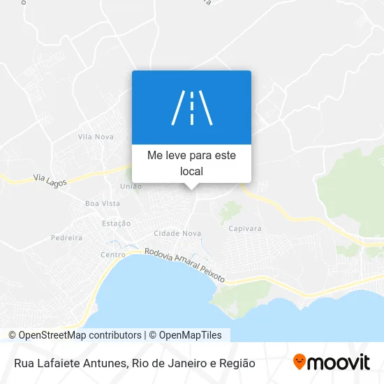 Rua Lafaiete Antunes mapa