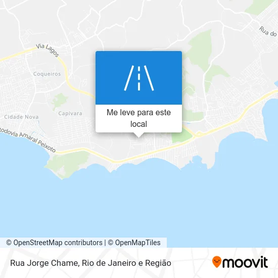 Rua Jorge Chame mapa