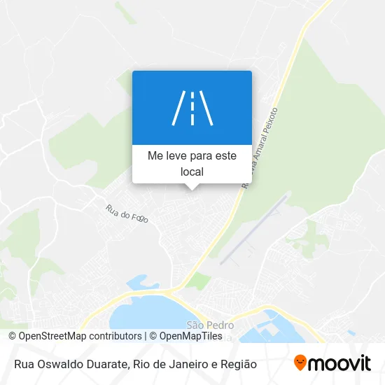 Rua Oswaldo Duarate mapa