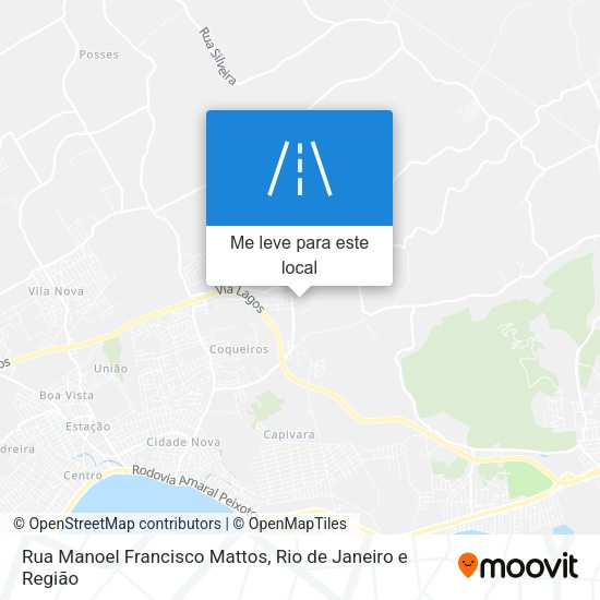 Rua Manoel Francisco Mattos mapa