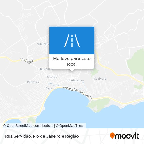 Rua Servidão mapa