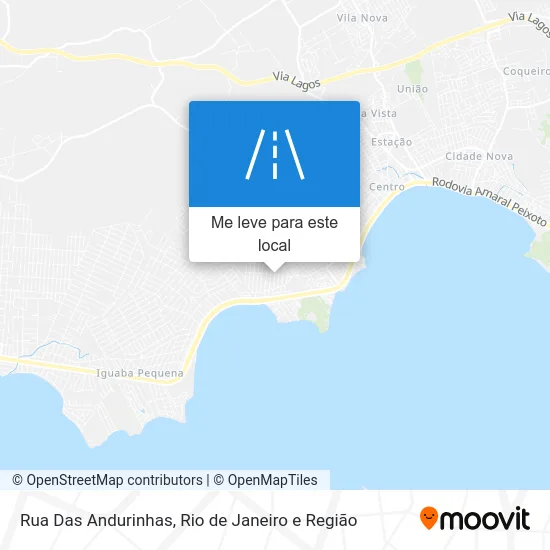 Rua Das Andurinhas mapa