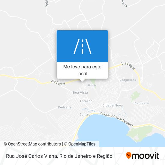 Rua José Carlos Viana mapa