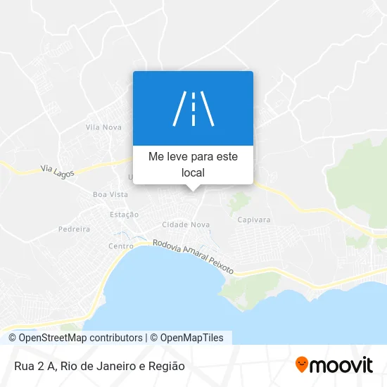 Rua 2 A mapa