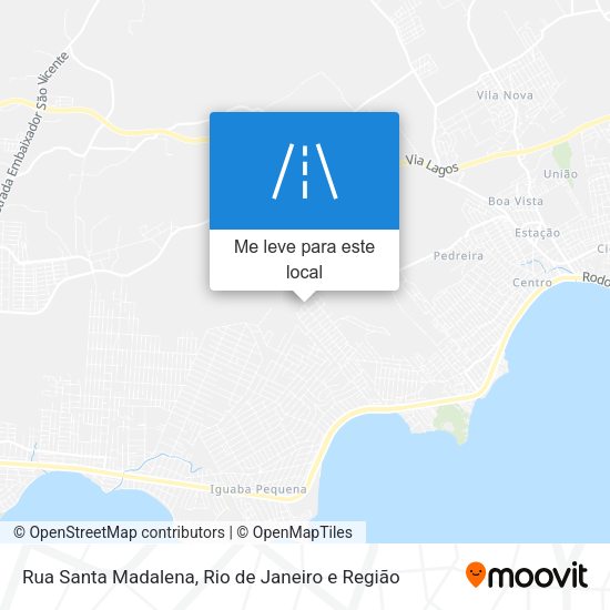 Rua Santa Madalena mapa