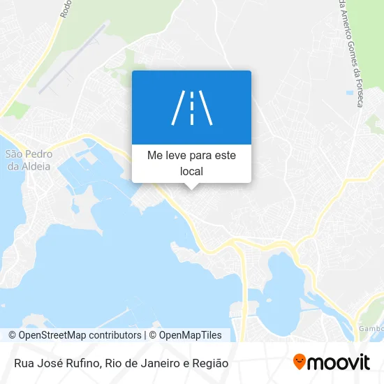 Rua José Rufino mapa