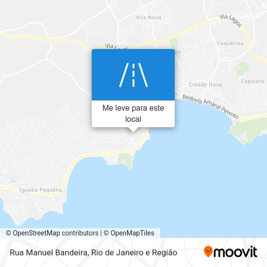 Rua Manuel Bandeira mapa