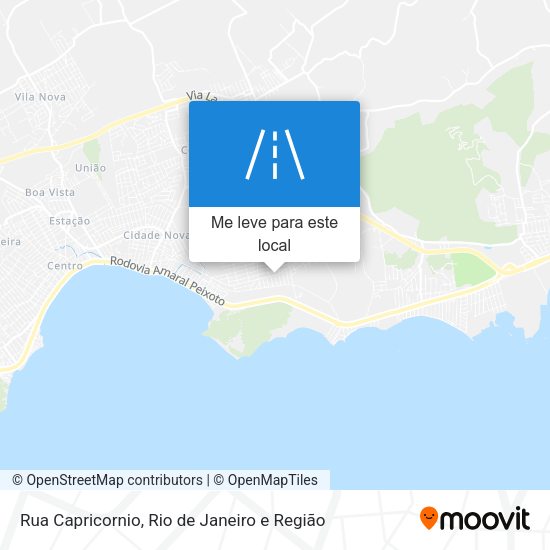 Rua Capricornio mapa