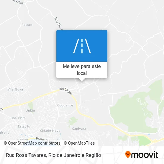 Rua Rosa Tavares mapa