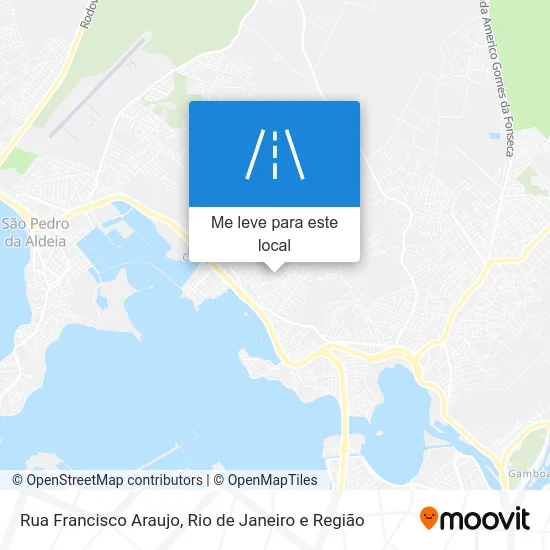 Rua Francisco Araujo mapa