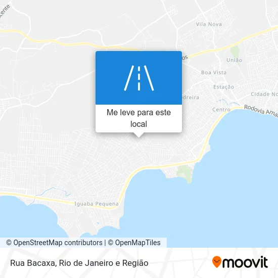 Rua Bacaxa mapa
