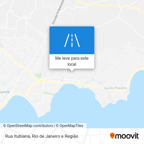 Rua Itubiana mapa