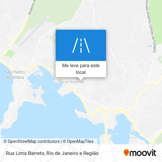 Rua Lima Barreto mapa