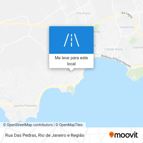 Rua Das Pedras mapa