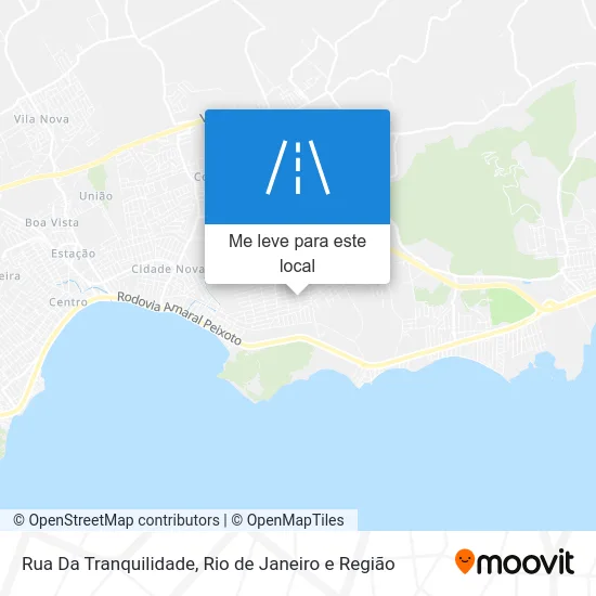 Rua Da Tranquilidade mapa