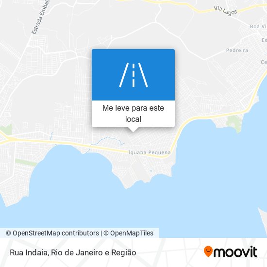 Rua Indaia mapa