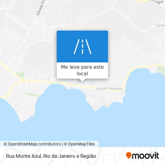 Rua Monte Azul mapa