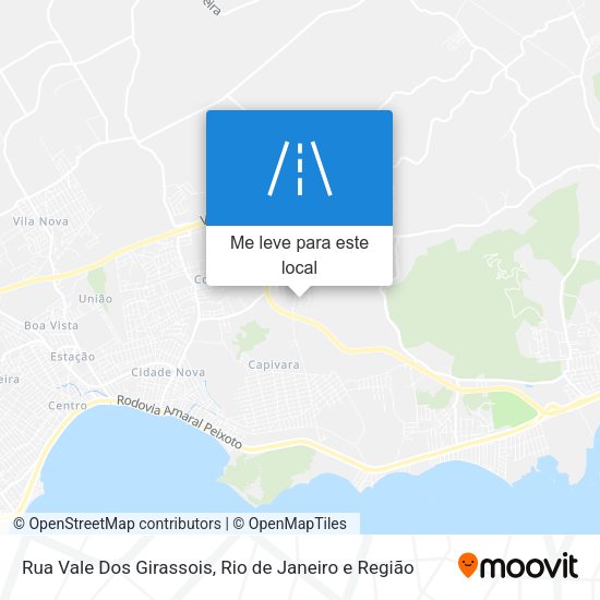 Rua Vale Dos Girassois mapa