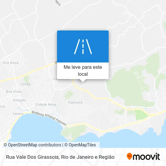 Rua Vale Dos Girassois mapa