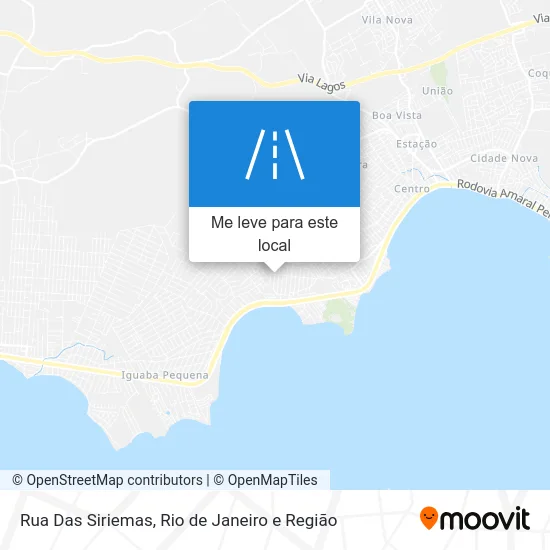 Rua Das Siriemas mapa