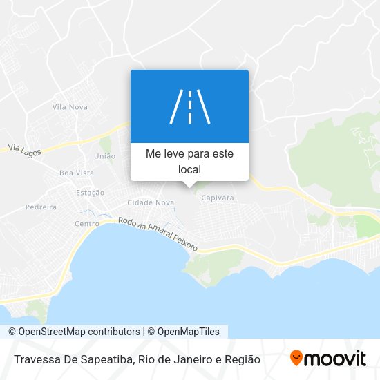 Travessa De Sapeatiba mapa