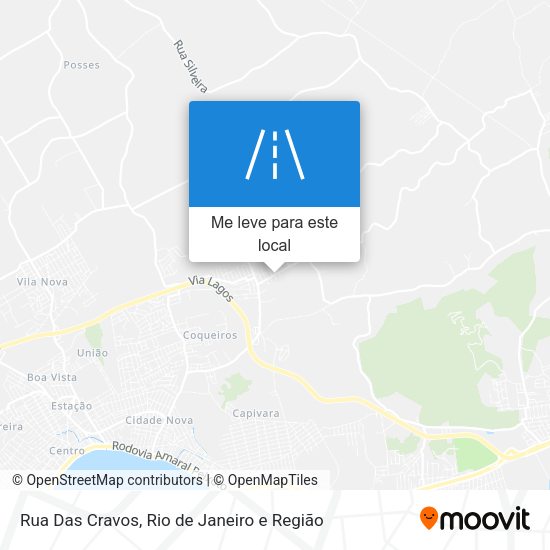 Rua Das Cravos mapa