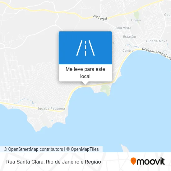 Rua Santa Clara mapa