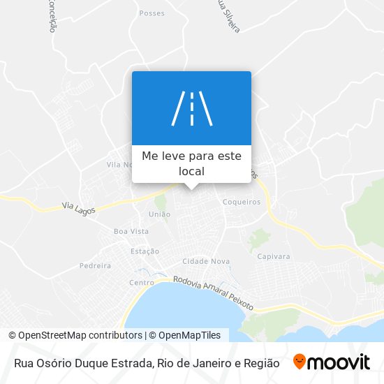 Rua Osório Duque Estrada mapa