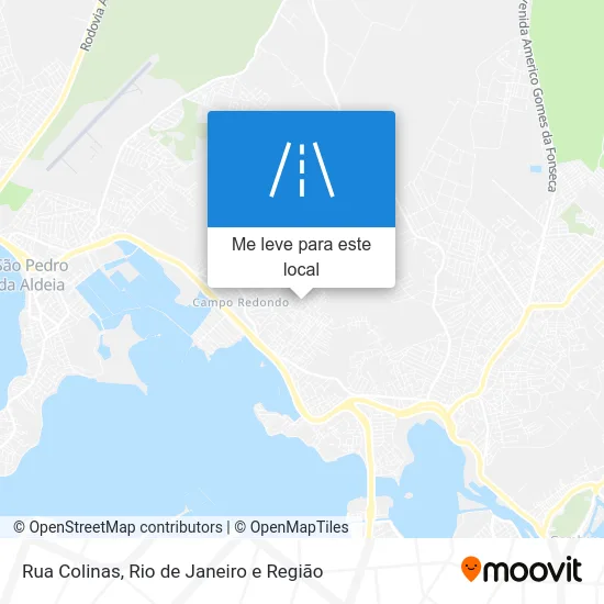 Rua Colinas mapa