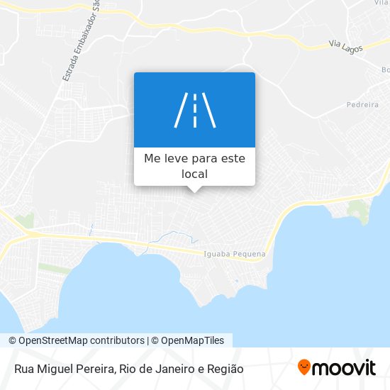 Rua Miguel Pereira mapa