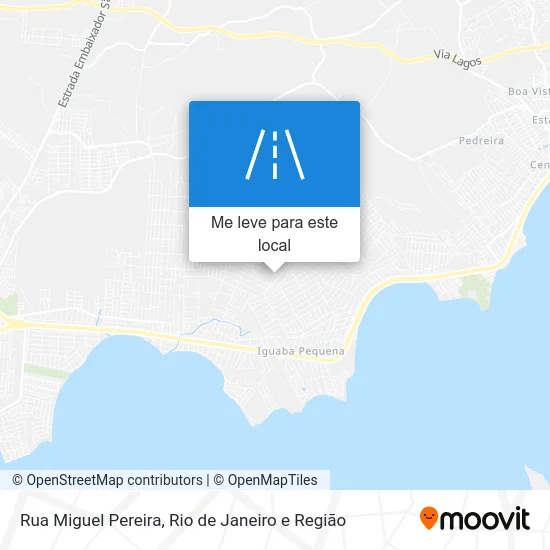 Rua Miguel Pereira mapa