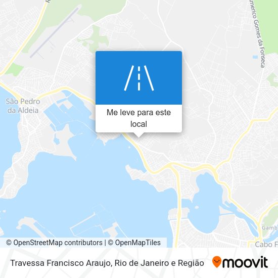 Travessa Francisco Araujo mapa