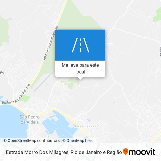 Estrada Morro Dos Milagres mapa